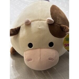 Smoochy Pals Laying Cow Plush Toy Child Gift Collectible NWT 11" Super Soft